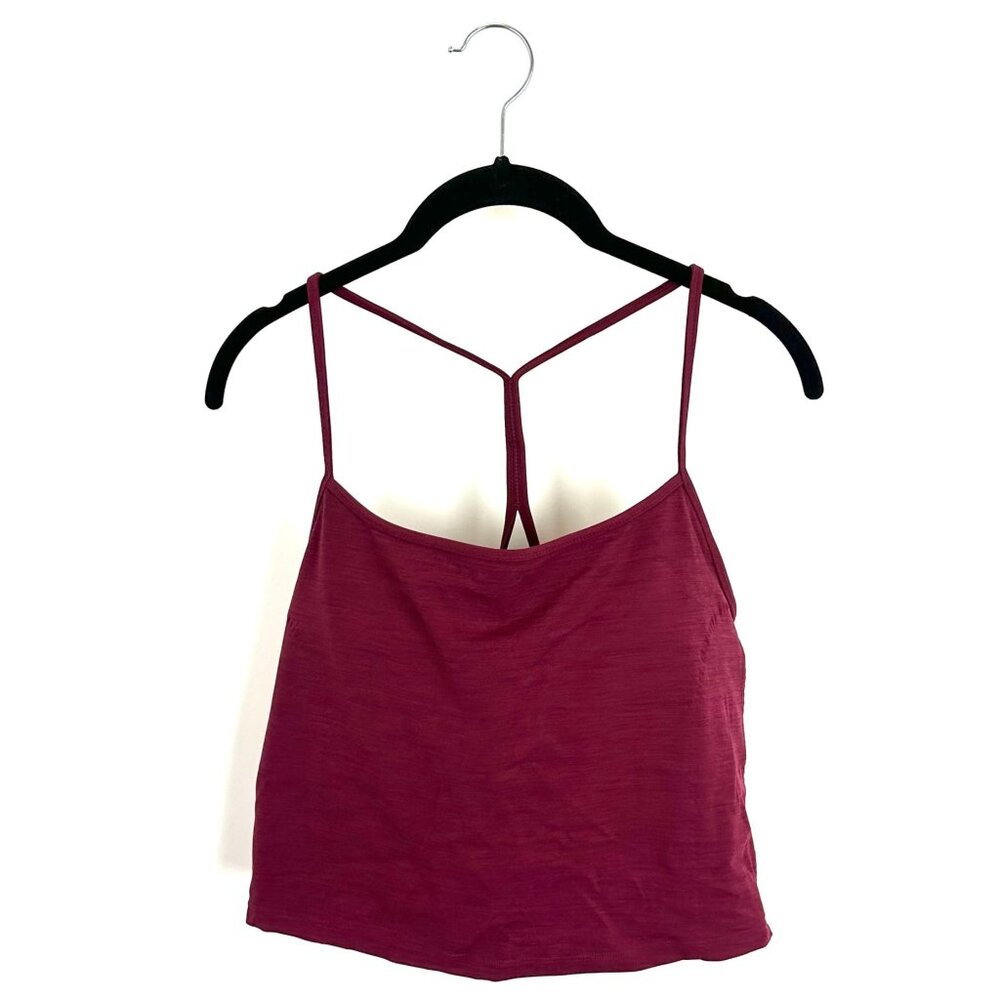 Vitality Burgundy Athletic Tank Top